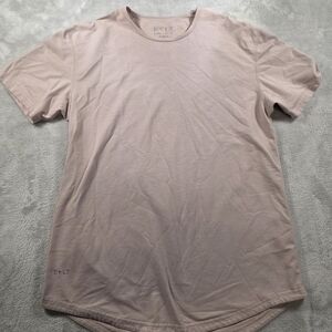 BYLT Basics Shirt Mens Large Pink Blush Drop Cut Short Sleeve Tee
